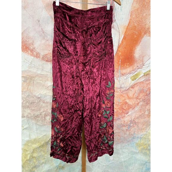 Free People x Anna Sui Rose Garden Pants $300 - Picture 6 of 7